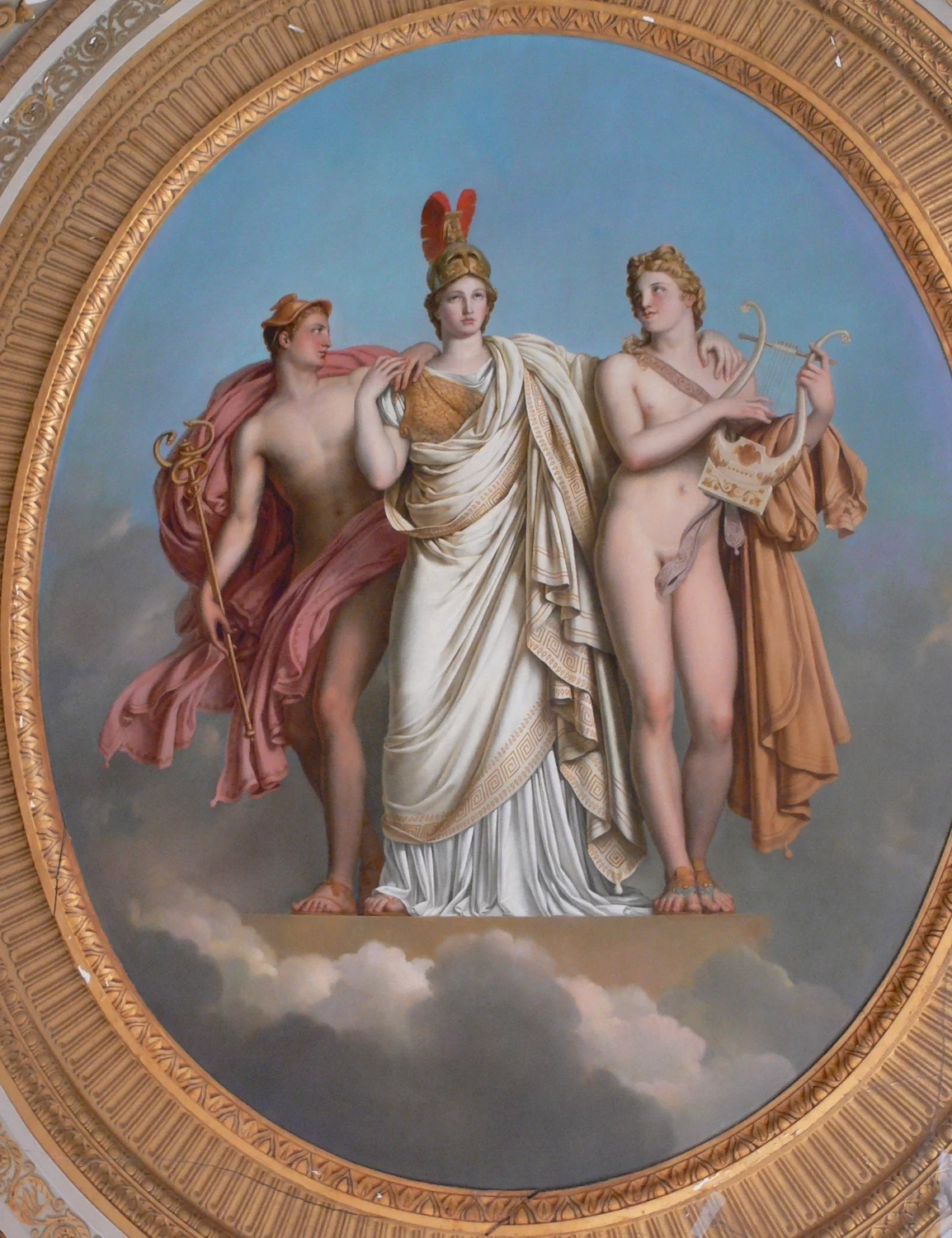 Minerva tra Apollo e Mercurio, 1814 - Castello di Compiègne